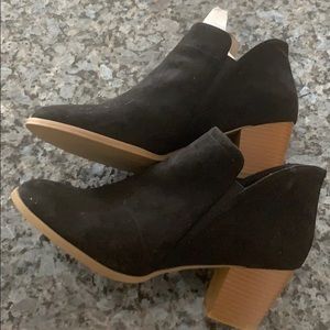 Black ankle booties